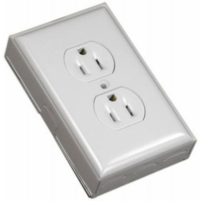 WIREMOLD COMPANY B2D Outlet Box Duplex Switch, 1-Pack, Ivory