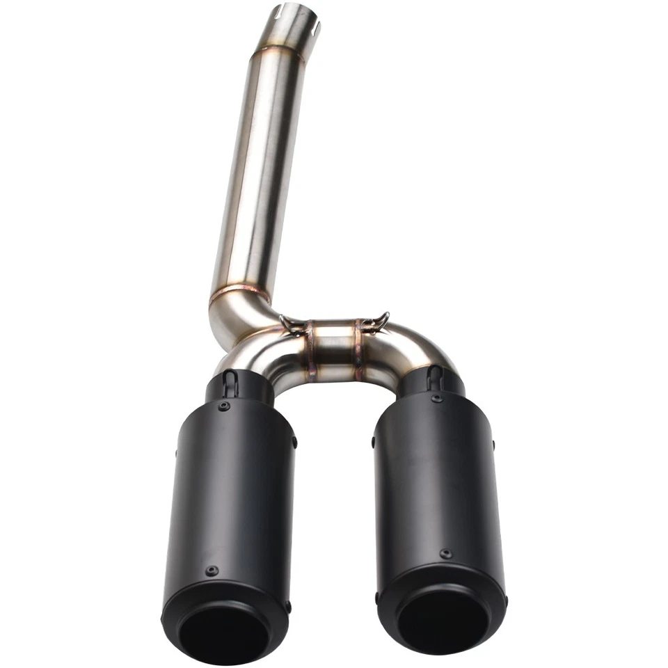 For Yamaha FZ6 Fazer 2004-2009 FZ6N FZ6S Exhaust Mid Pipe Escape Bolt-on System - Image 3 of 4