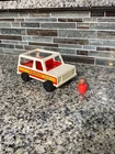 Vintage 1979 Fisher Price Little People Station Wagon Jeep 992 Camping & figure