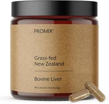 ProMix Nutrition Grass Fed Raw Beef Liver Supplement, Multivitamin Detox for... 