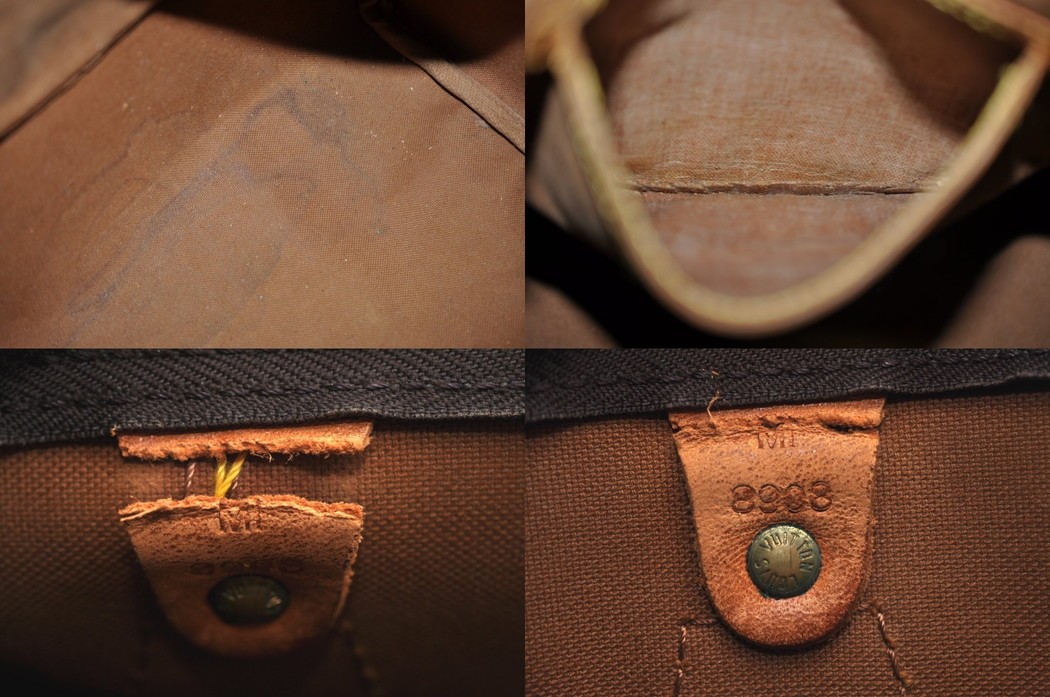 Authentic Louis Vuitton Monogram Speedy 25 Boston Hand Bag M41528 LV Junk 2232N