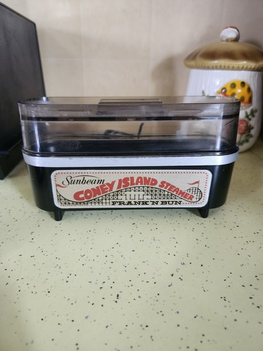 Vintage Sunbeam Coney Island Frank ‘ N Bun Hot Dog Steamer TESTED READ