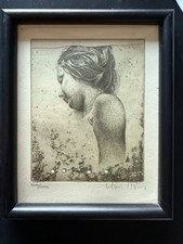 Klaus Böttger Radierung „Mädchen VII“ signiert nummeriert 4044/10000