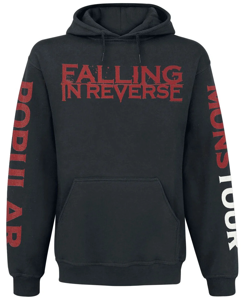 Falling In Reverse 후드티 남성용 인기 상품 블랙