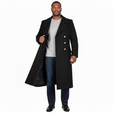 BW Bundeswehr Marinemantel schwarz Gr. 44-56 Wintermantel Offiziersmantel