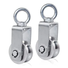 Cable Pulley Wheel Stainless Steel Swivel Pulley Block Silence Rotation 2