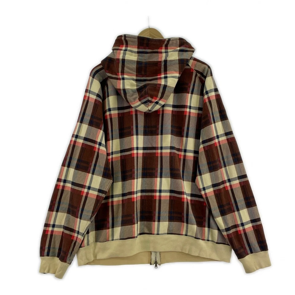 BAPE Plaid Check Hoodie a bathing ape Nigo Era VTG Vintage L - Image 3 of 4