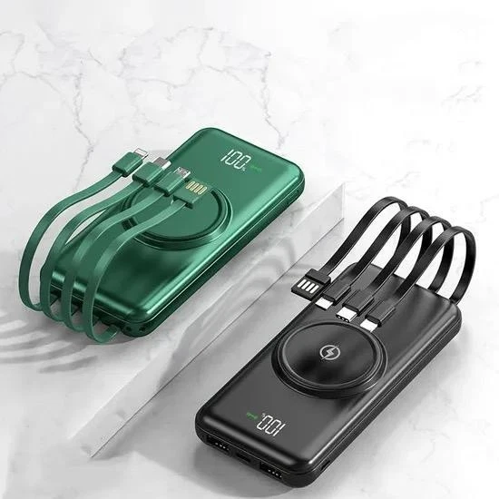 4-in-1 Power Bank - 10,000 mAh: Built-in Cables, Smart Charging, & Airline Safe - Image 2 of 4