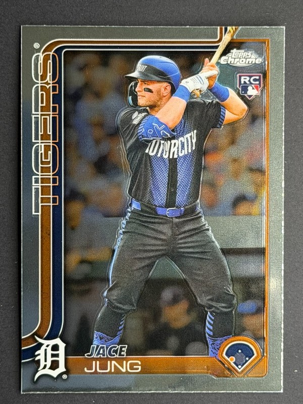2025 Topps Chrome Jace Jung RC #225 Detroit Tigers Rookie Card