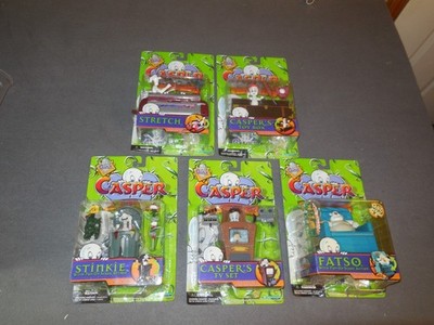 BA7 Trendmasters Casper Hide & Seek Friends Lot Of 5 TV Set New Stretch Stinkie
