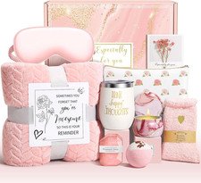 Mothers Day Birthday Gifts for Women Mom Grandma Wife Daughter Gift Basket, Happ