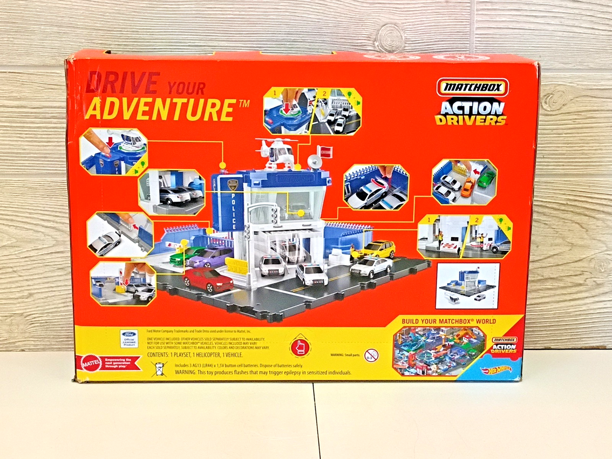 Matchbox Action Drivers Police Station Dispatch Playset 2021 RARE