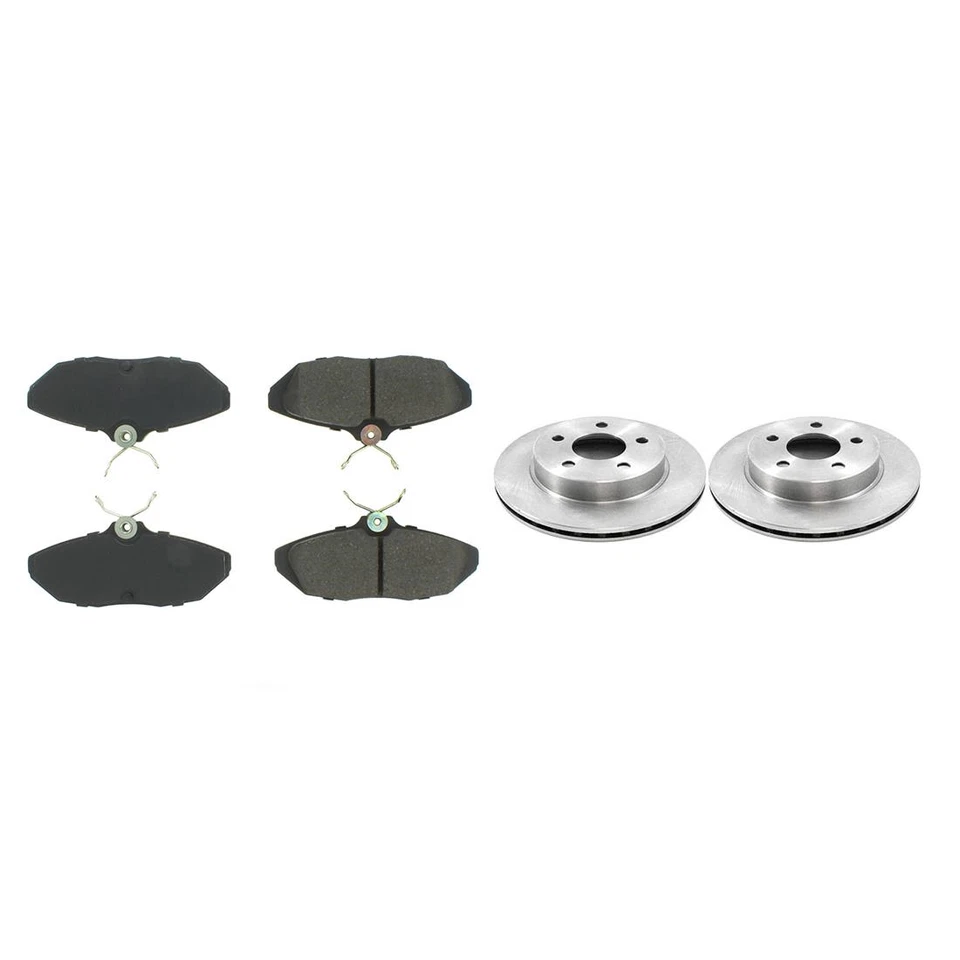 Rotores de freno traseros y pastillas de freno metálicas para Ford Thunderbird 1996-1997 Foto 2 de 4