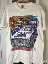 Vtg 1995 Brickyard 400 NASCAR T-Shirt XL Sport Service 90s Racing Single Stitch