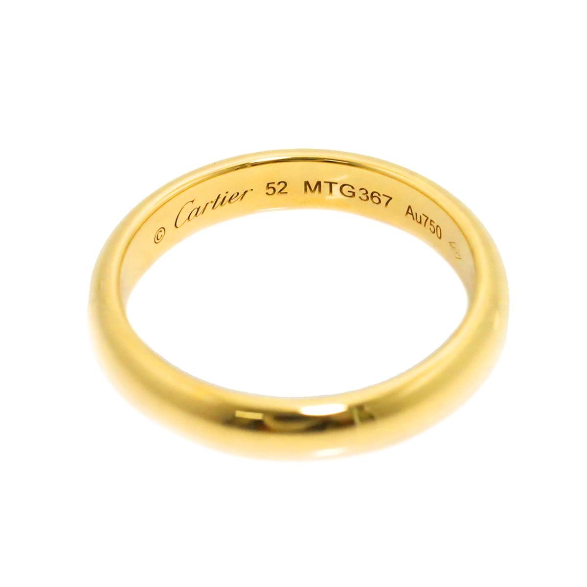 Cartier 1895 Classic Band Ring 18K YG 750 size52 6(US