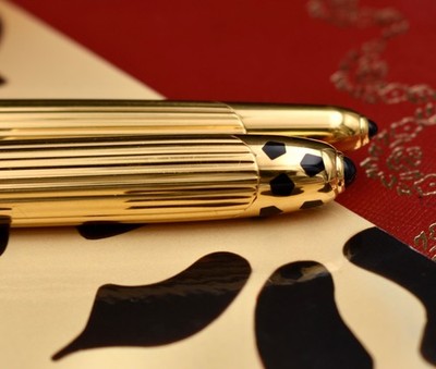 CARTIER 1990 Panthère de Cartier Fountain Pen w/ Panthere spots
