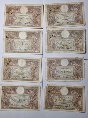 lot billets 100 francs Luc Olivier Merson années 38/39 - Photo 1/4