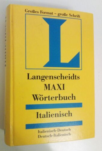 LANGENSCHEIDTS MAXI WORTERBUCH ITALIENISCH Italienisch–Deutsch/Deutsch–Italien.. - Foto 1 di 1