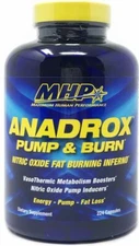 MHP ANADROX Pump & Burn Nitric Oxide Fat Burning Inferno Anadrox 224 ct