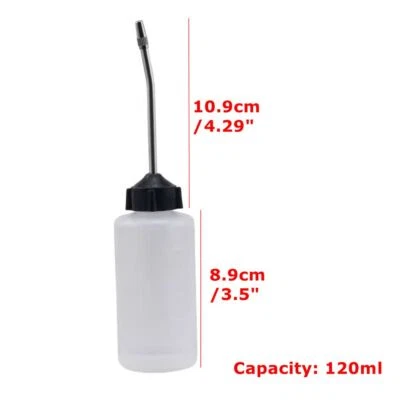 120ml 3Pcs Empty Sewing Machine Oil Can With Long Angle Spout for Factories