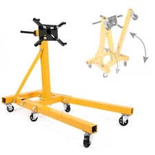 2000lb Steel Rotating Engine Stand with 360 Degree Rotating Head & Folding Frame