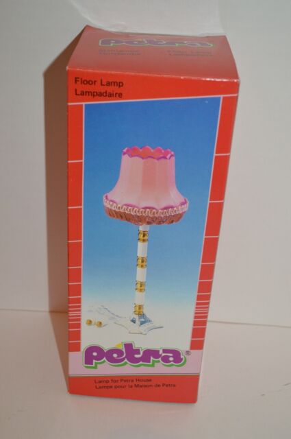 VTG Plasty Petra&#039;s 1:6 scale Playhouse Pink Electric Corded Floor Lamp -New