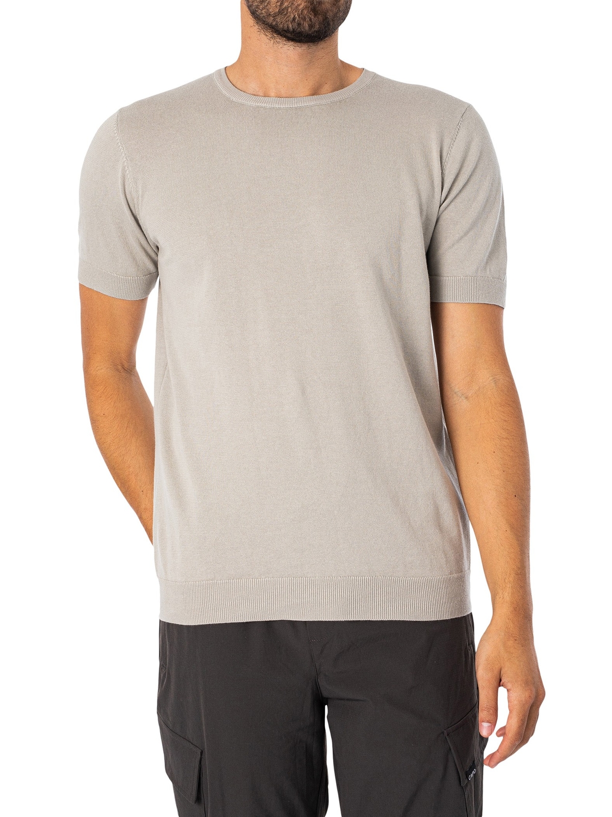 Мужская футболка из египетского хлопка CAPO, серая