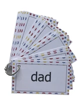 Educational Literacy Learning Resource Kindergarten Sight Word Flash Card Ring