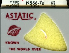 Unused ASTATIC N566-7s Sapphire Tip Records: LP Stylus NOS New Old Stock