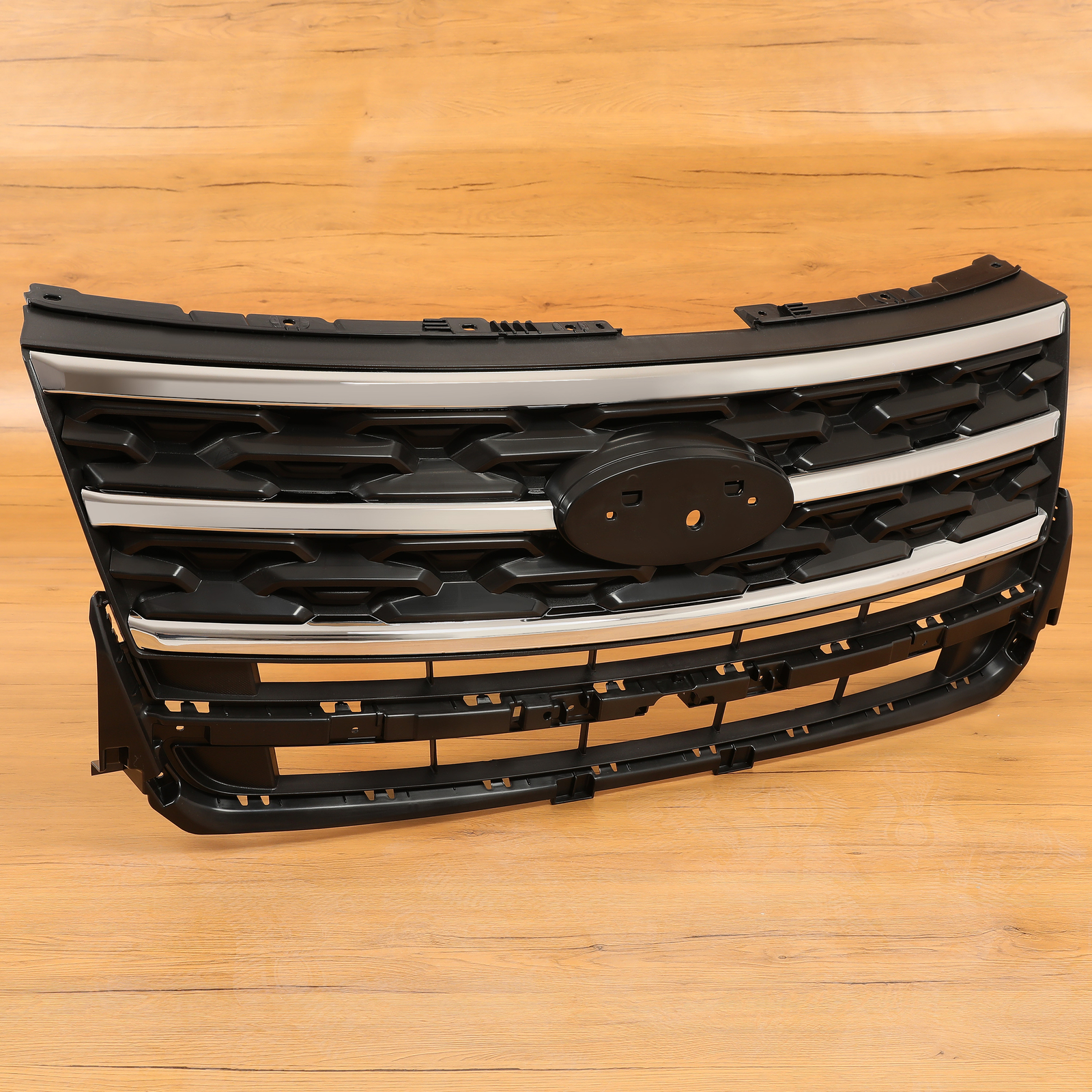 2019 Ford Explorer Front Bumper For Ford Explorer 2018-2019 Front Bumper Upper Grille w/Chrome Mesh
