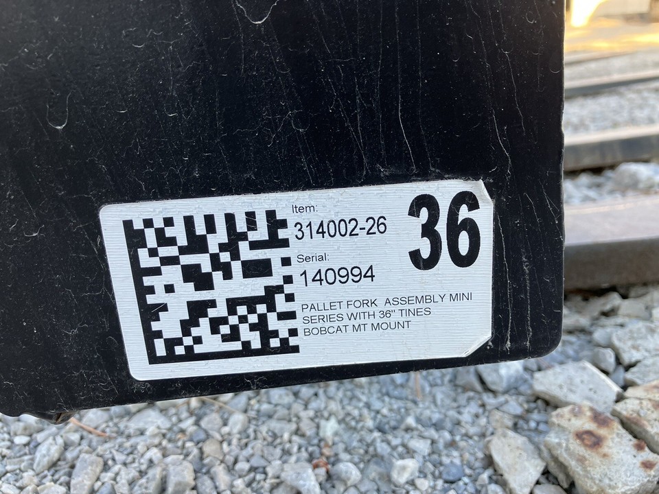 36” Long Blue Diamond Pallet Forks For Bobcat MT50 52 55 453 S70 Mini