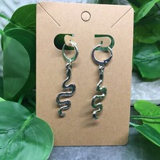 2  Silver-tone Earring Set Boho Retro Dangle Hook Hoop New Free Ship 4896