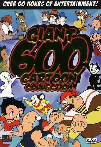 Giant 600 Cartoon Collection (DVD, 12-Disc Set, 2016) - Ships within 12 hours!!! - Afbeelding 1 van 1