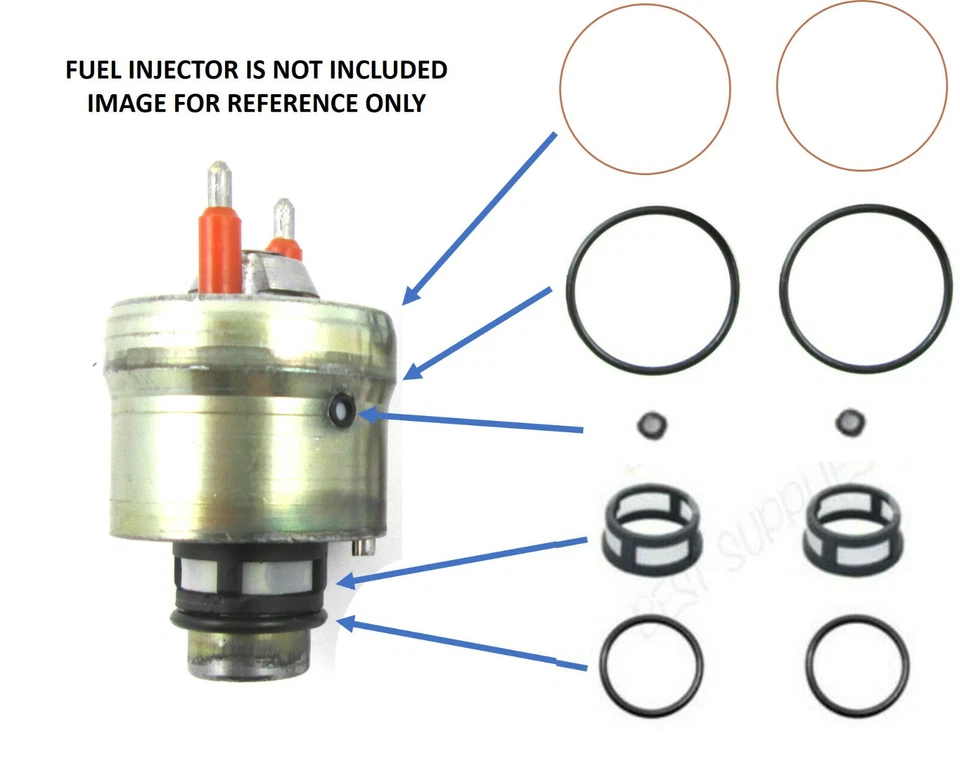 KIT DE RECONSTRUCCIÓN DE REPARACIÓN DE VAINA INYECTOR DOBLE TBI CUERPO DEL ACELERADOR GM INCLUYE SELLOS DE JUNTA  Foto 2 de 2