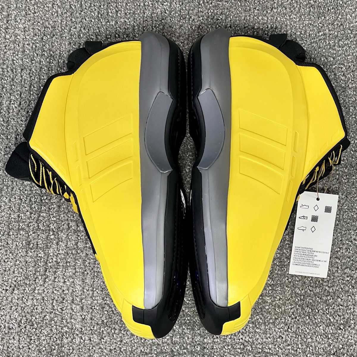 Adidas Crazy 1 Sunshine Kobe Bryant Yellow Basketball Shoe