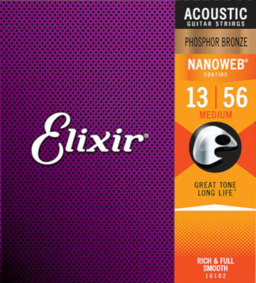 Elixir Nanoweb Phosphor Bronze - Saiten für Westerngitarre - beschichtet
