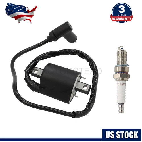 Ignition Coil & Spark Plug Fit For Yamaha Gas Golf Cart G2 G5 G8 G9 G11 G14