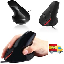 RATON ERGONOMICO VERTICAL USB CON SCROLL OPTICO RESOLUC 1000 dpi CABLE ENVIO HOY