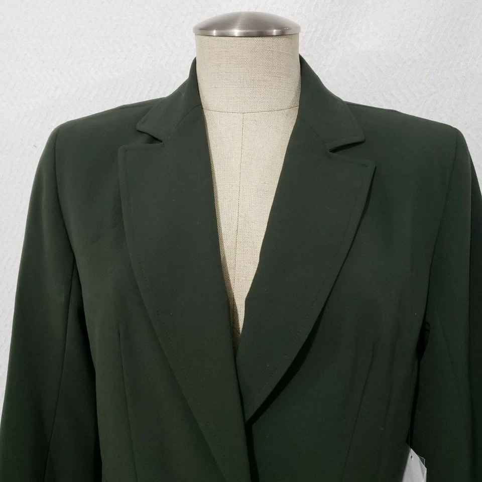 NWT JOSEPHINE CHAUS Deep Green Women's Waist Jacket 4 - Image 2 of 4