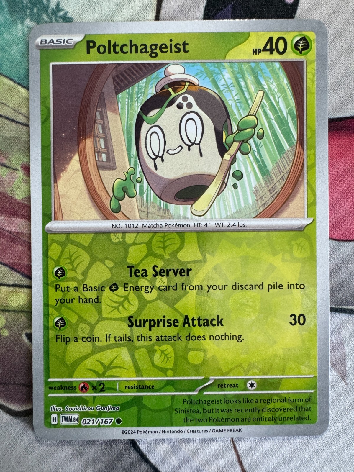 Poltchageist Reverse Holo English Pokemon TCG BKBR987