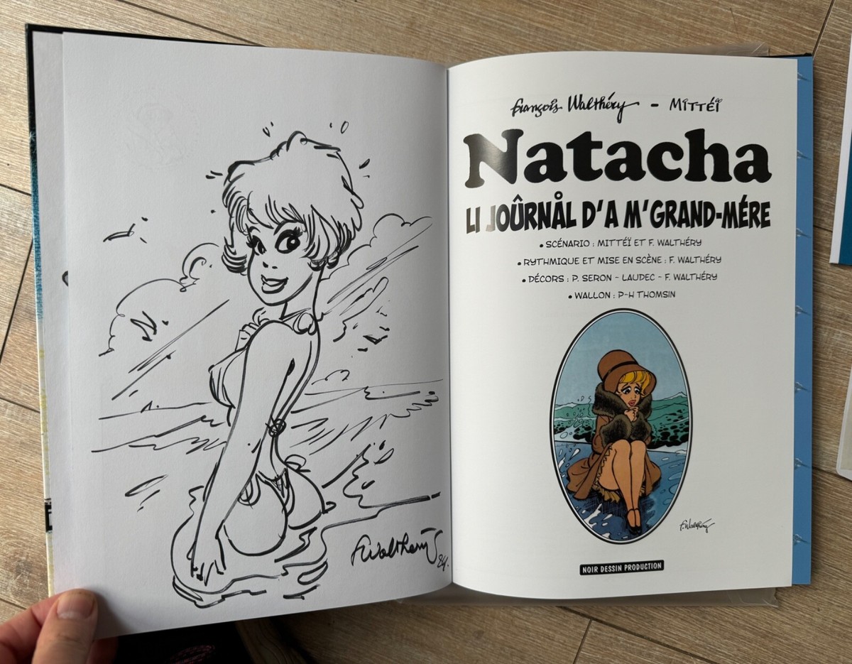 Walthéry - Natacha ex libris en sérigraphie - Amazonie BD Librairie BD à Paris