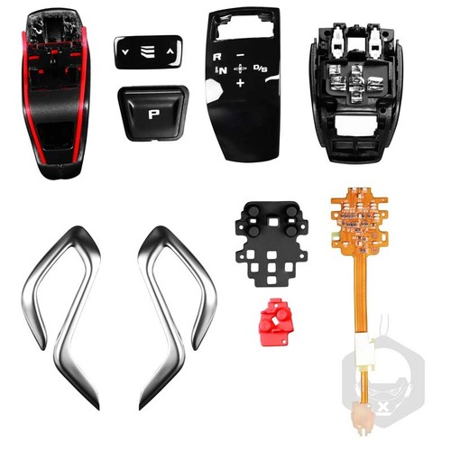 Carbon Fiber Automatic Transmission Gear Shift Knob Kit For BMW 5 Series 2019+ - Afbeelding 2 van 7