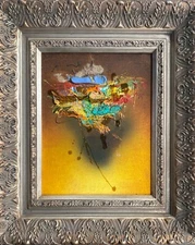 Jordan Ivanov Abstract Modernist Expressionist Painting Beyond the Present I