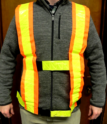 NORTH Safety High Vis Fluorescent Harness Belt Bretelle 3XL Orange