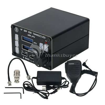 USDX HF QRP SDR Transceiver W/ATU-100 Antenna Tuner Dual OLED HamGeek uSOTA-ATU 