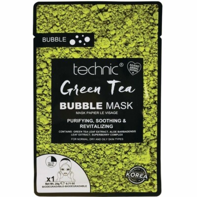 2 x Technic Gesichtsmasken Grüntee Blasenmaske