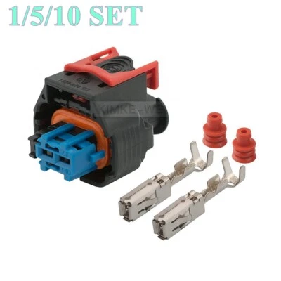 Bosch 2 Pin/2 Way Compact 4 Series Female Plug Connector Kit With Locking Clip