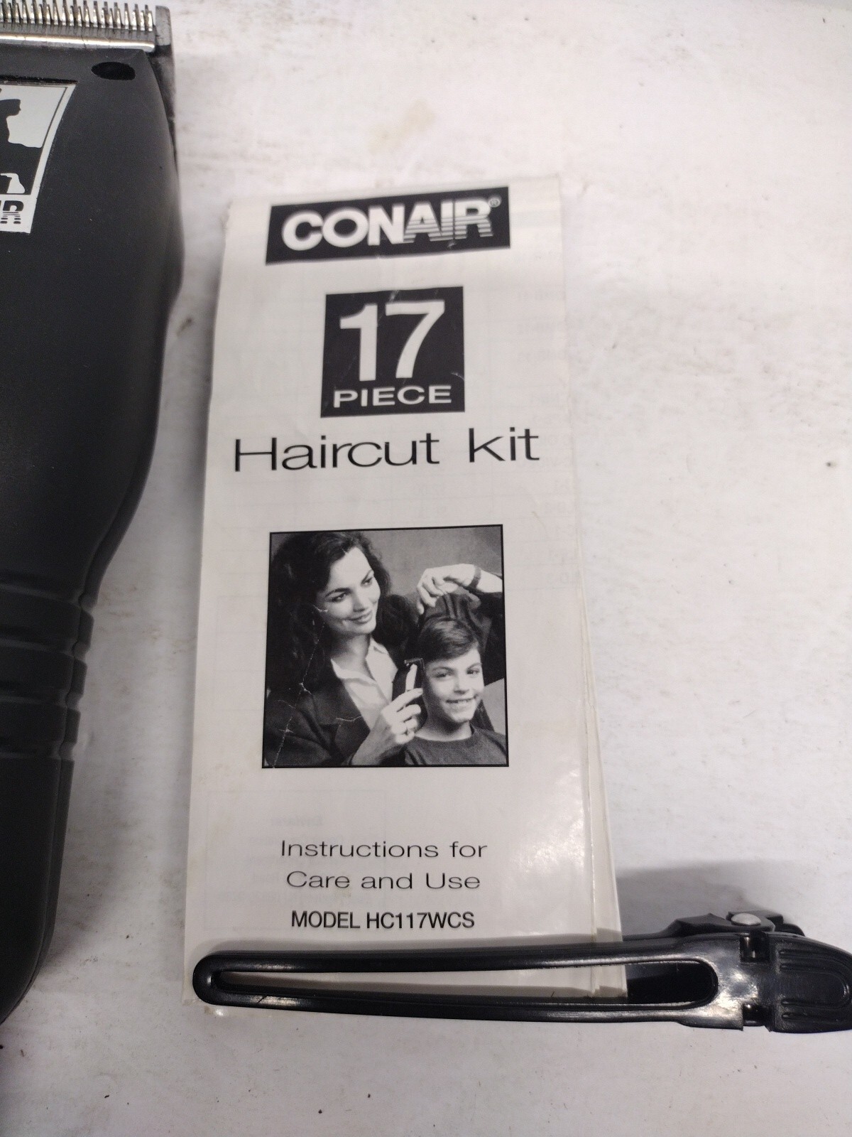 Conair hair clippers Trimmers With 8 Guards, Scissors, 2 Clips #HC117AWCS