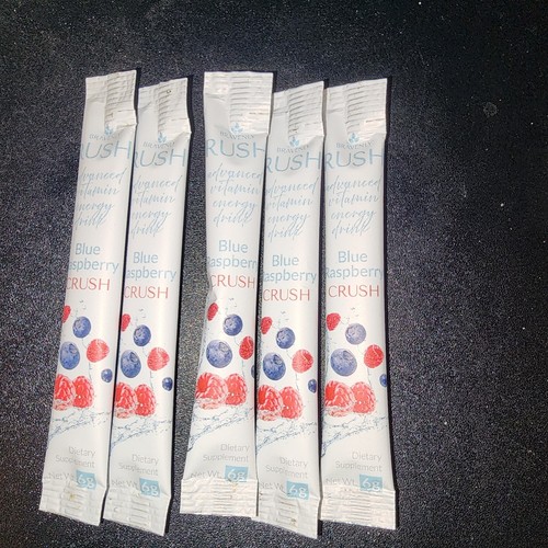 Bravenly RUSH Vitamin Energy Drink Blue Raspberry Crush 5 ON THE GO ...