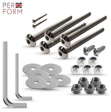 Linn LP12 Piastra telaio superiore, sospensione, motore, dado - bullone - vite - set lavatrice.
